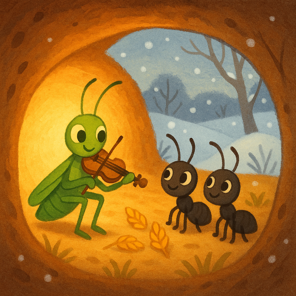 The ant-grasshopper
